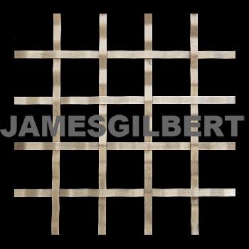 Handwoven Stainless Steel Decorative Grille with 5mm Plain Wire and 25mm Square Aperture